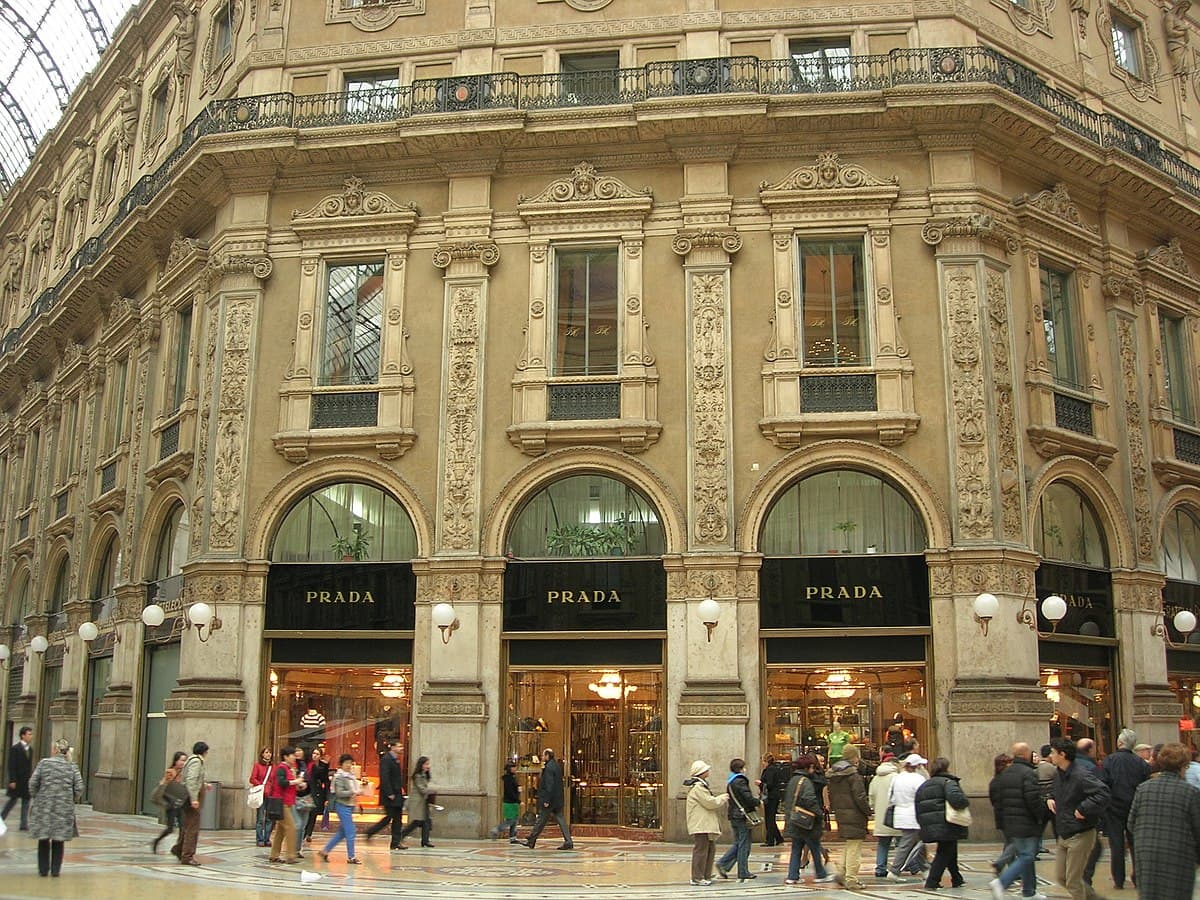Prada boutique in Milan