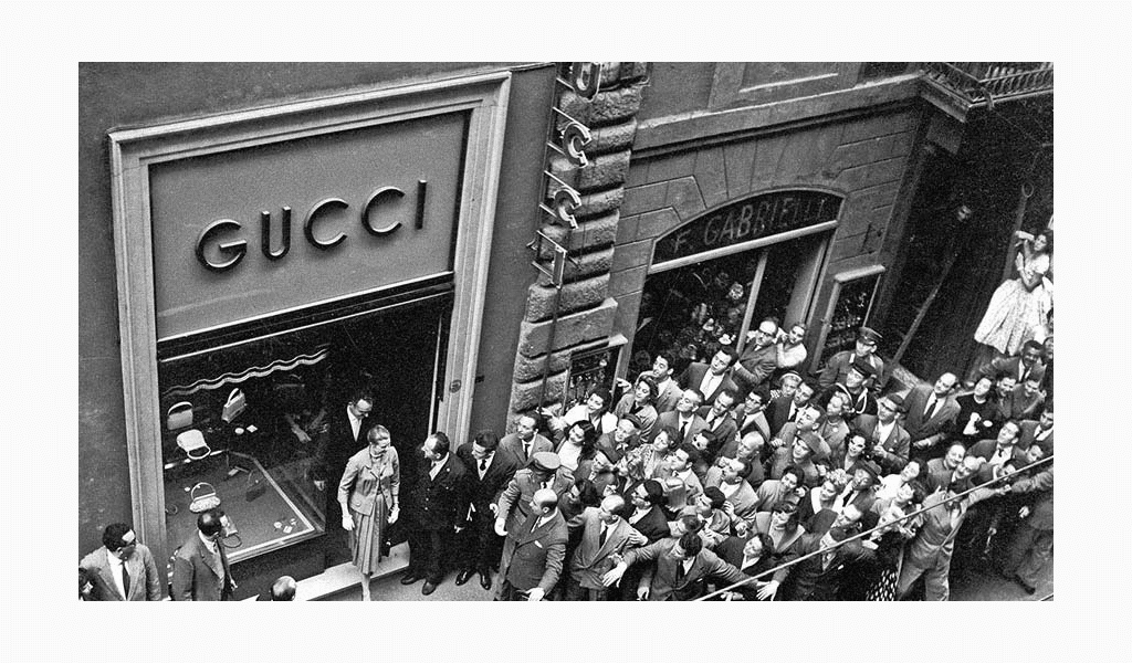 Opening of a Gucci store